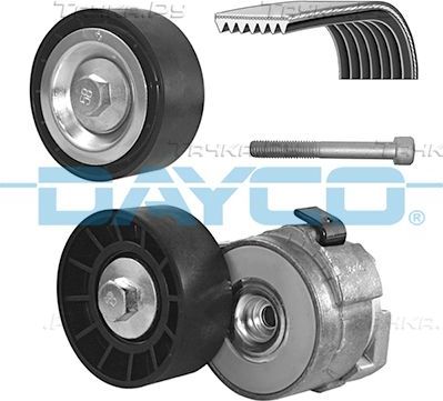 Приводной ремень поликлиновой с роликами (комплект) Dayco. Артикул KPV285