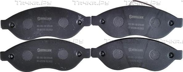 Тормозные колодки Stellox передние для Fiat Ducato III 2006-2026. Артикул 001 091-SX