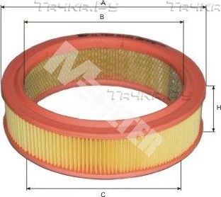 Воздушный фильтр MFilter для ВАЗ Нива, 4x4 1976-2006. Артикул A 101