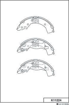 Тормозные колодки MK Kashiyama. Артикул K11224