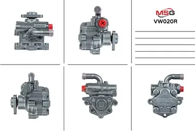Насос ГУР восстановленный Porsche Cayenne 2003-, VW Touareg 2003-, AUDI Q7 2007 (MSG). Артикул VW020R