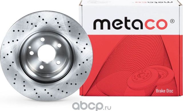 Диск тормозной передний вентилируемый (Metaco). Артикул 3050252