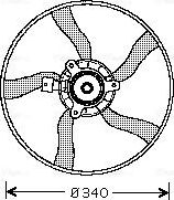 Вентилятор радиатора двигателя AVA. Артикул CN7532
