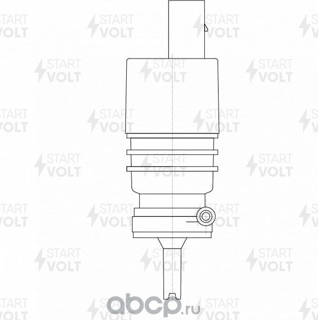 Насос омывателя лобового стекла StartVOLT для Mitsubishi Lancer X 2007-2017. Артикул SWP 1102