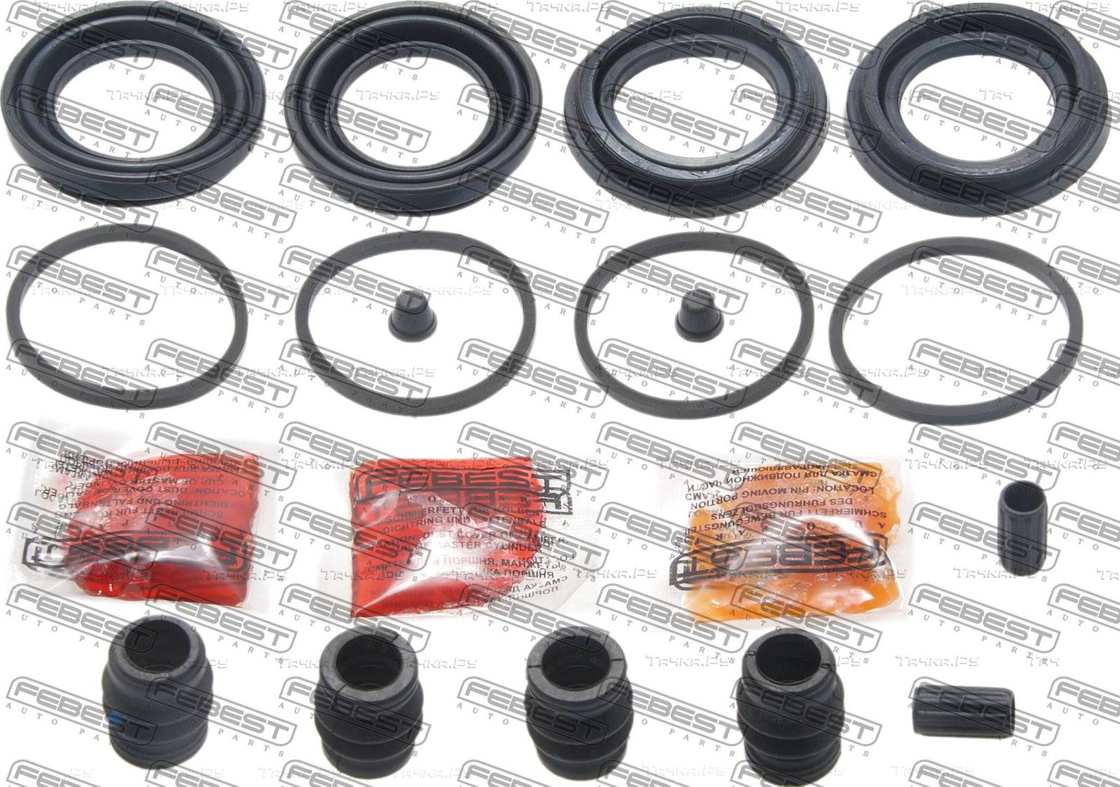 Ремкомплект тормозного суппорта Febest передний для Nissan Pathfinder R51 2005-2014. Артикул 0275-R51F