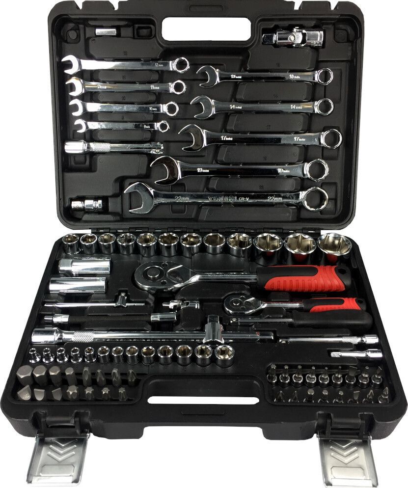 Набор инструментов China 82 предмета, цвет Черный. Артикул 4489