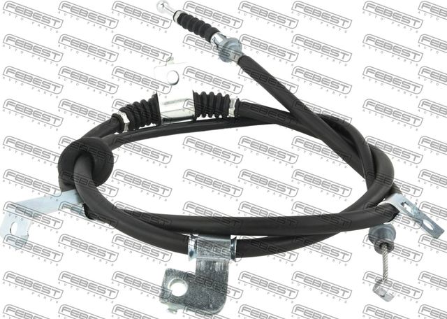 Трос ручника (тросик ручного тормоза) Febest задний левый для Mitsubishi Outlander III 2012-2026. Артикул 04100-GFLH