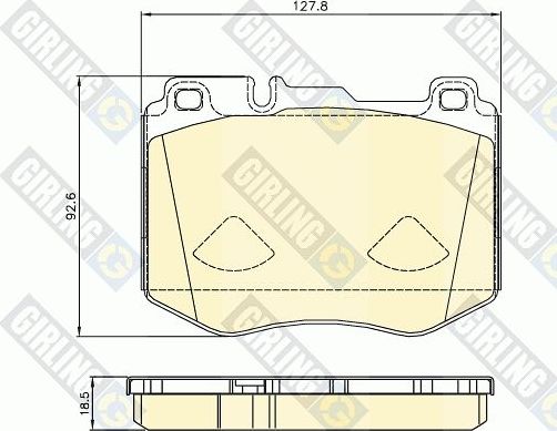 Тормозные колодки Girling. Артикул 6120815