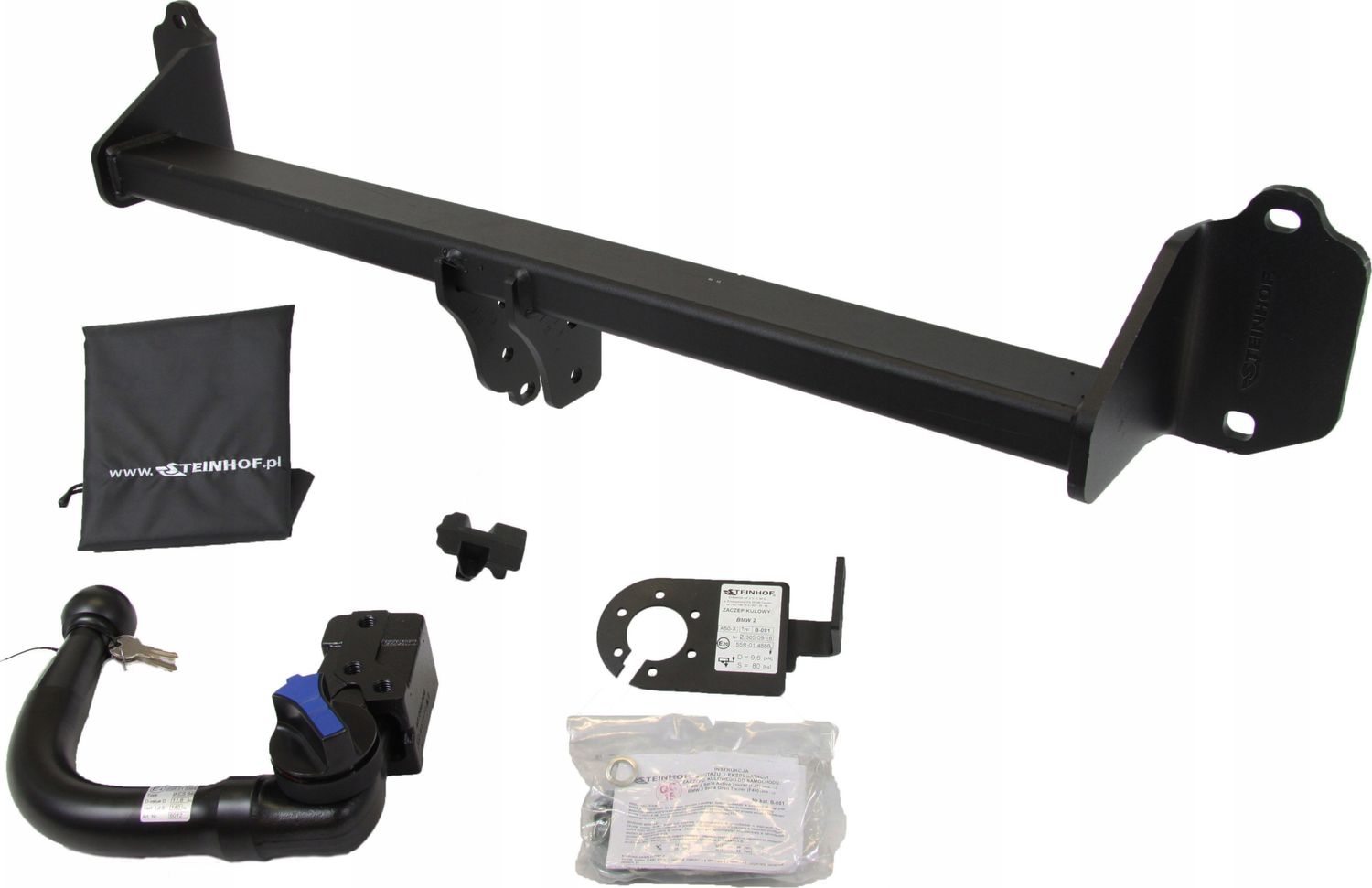 Фаркоп Steinhof для BMW 2 Active Tourer (F45) 2014-2026. Быстросъемный крюк. Артикул B-081