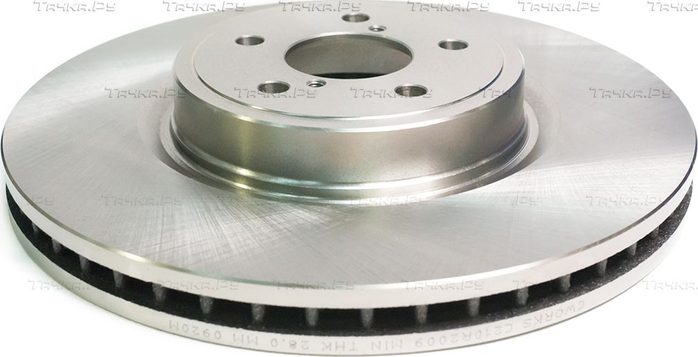 Тормозной диск Cworks передний для Subaru Legacy IV 2003-2012. Артикул C210R2009