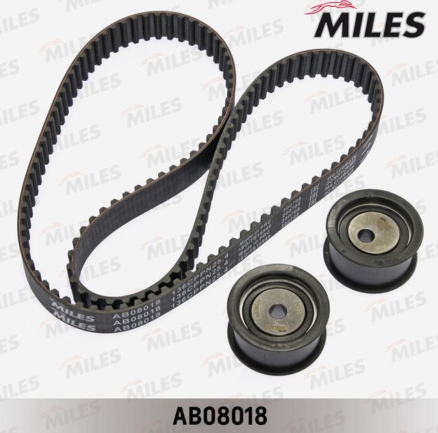 Ремень ГРМ с роликами (комплект) Miles для Lada Kalina I 2004-2013. Артикул AB08018
