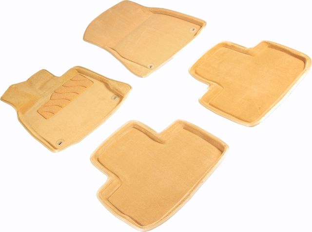 Коврики Seintex 3D ворсовые для салона Lexus IS250 III (кроме версий с гибридным двигателем) 2013-2026 Бежевые. Артикул 85037