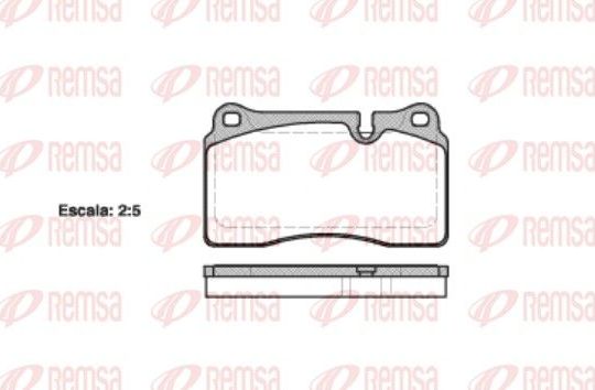 Тормозные колодки Remsa. Артикул 1200.10