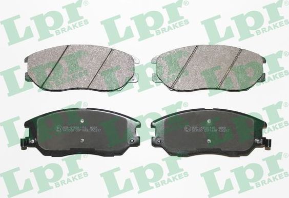 Тормозные колодки LPR передние для Hyundai Terracan I 2003-2006. Артикул 05P1448