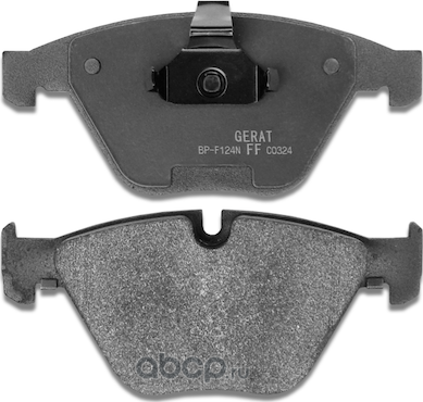 Тормозные колодки Gerat BP-F124N (передние) Normal Gerat. Артикул BPF124N