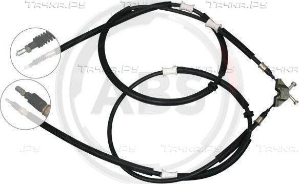 Трос ручника (тросик ручного тормоза) ABS. Артикул K17315