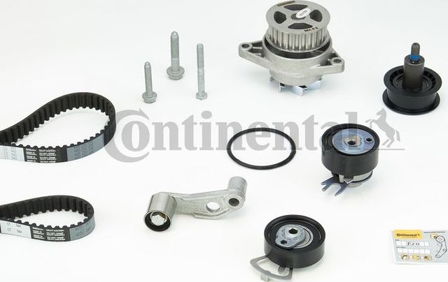 Помпа (водяной насос) с комплектом ремня ГРМ ContiTech для Audi A2 2002-2005. Артикул CT957WP2