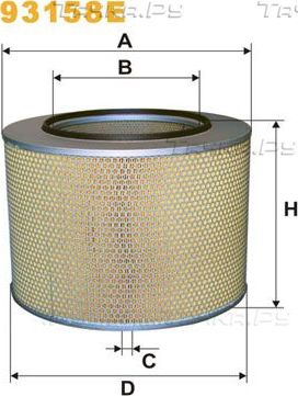 Воздушный фильтр WIX Filters. Артикул 93158E