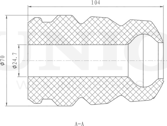 Отбойник амортизатора (Unio). Артикул DUC-40036
