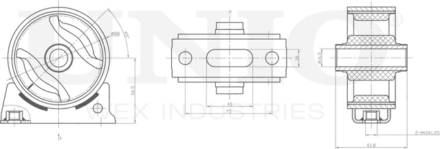 Опора двигателя (Unio). Артикул RMP-15072