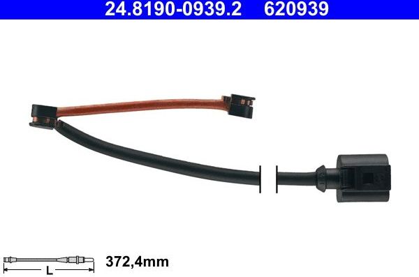 Датчик износа тормозных колодок  ATE. Артикул 24.8190-0939.2