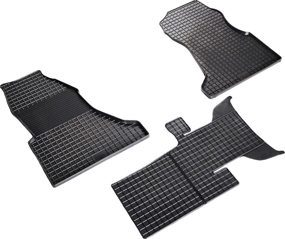 Коврики резиновые Seintex с узором сетка для салона Sollers Atlan 2022-2026. Артикул 98751