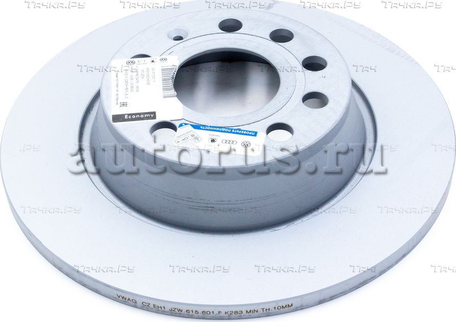 Тормозной диск VAG задний для SEAT Altea I 2004-2015. Артикул JZW615601F