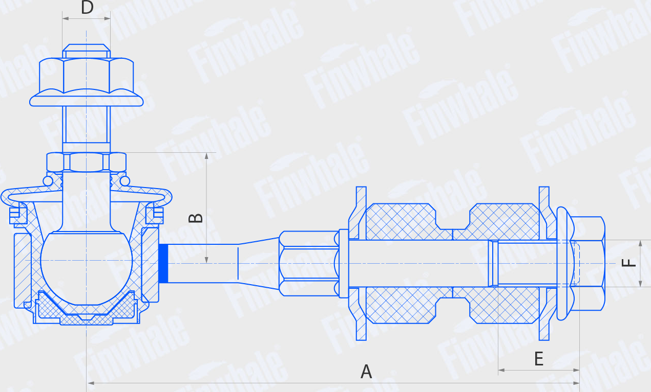 Стойка (тяга) стабилизатора Finwhale. Артикул SL615