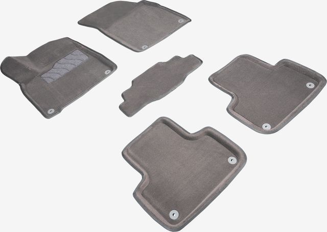 Коврики 3D Seintex для салона Audi Q8 2018-2026 СЕРЫЕ. Артикул 92741