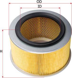 Воздушный фильтр Sakura. Артикул A-1008