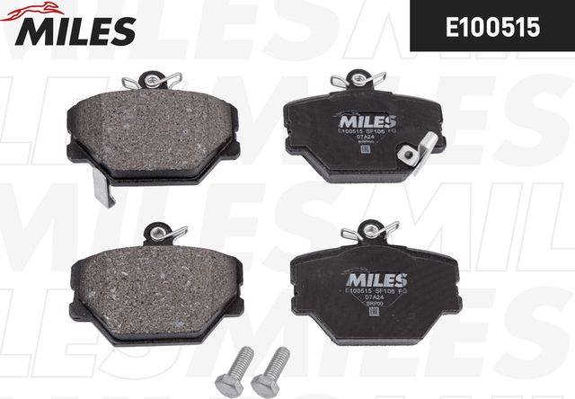 Тормозные колодки Miles (Semi-Metallic) передние для Smart Fortwo II (W451) 2007-2015. Артикул E100515