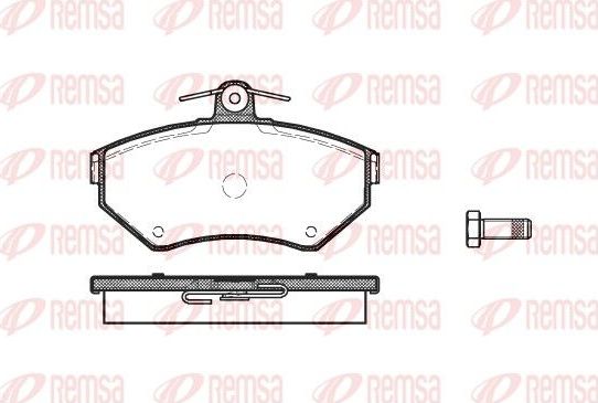 Тормозные колодки Remsa передние для Audi A4 I (B5) 1994-2001. Артикул 0631.10