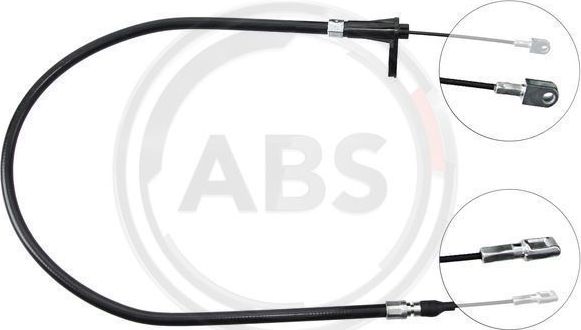 Трос ручника (тросик ручного тормоза) ABS задний правый/левый для Mercedes-Benz W124, A124 1984-1993. Артикул K10596