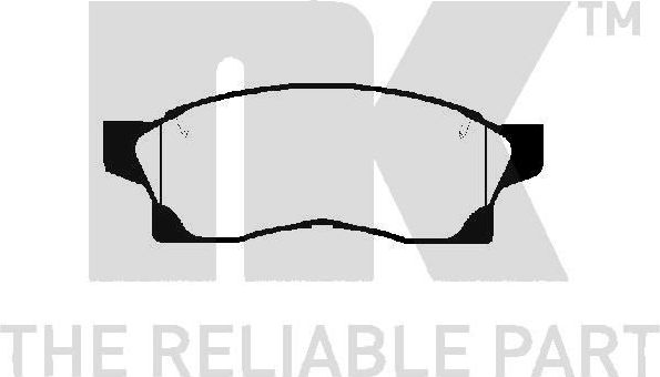 Тормозные колодки NK. Артикул 224529