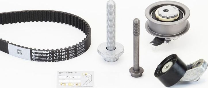 Ремень ГРМ с роликами (комплект) ContiTech. Артикул CT1167K5