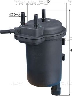 Топливный фильтр Mahle для Nissan Note I 2006-2012. Артикул KL 430