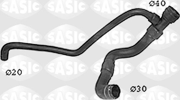 Патрубок радиатора (системы охлаждения) Sasic. Артикул SWH6832