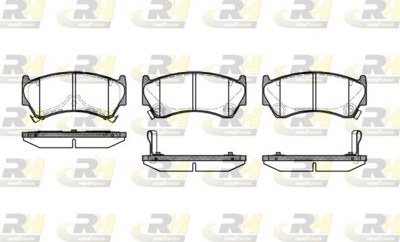 Тормозные колодки RoadHouse передние для Nissan 200SX S14 1993-1999. Артикул 2592.12