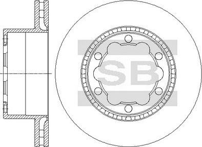 Тормозной диск Sangsin Hi-Q. Артикул SD5603