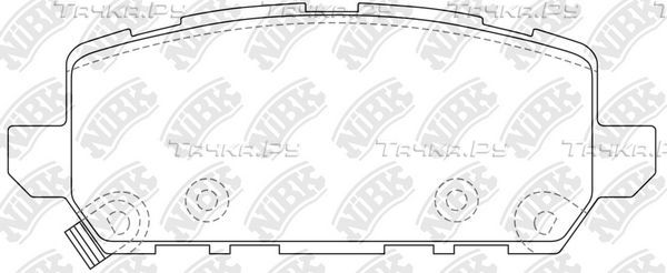 Тормозные колодки NiBK. Артикул PN8812
