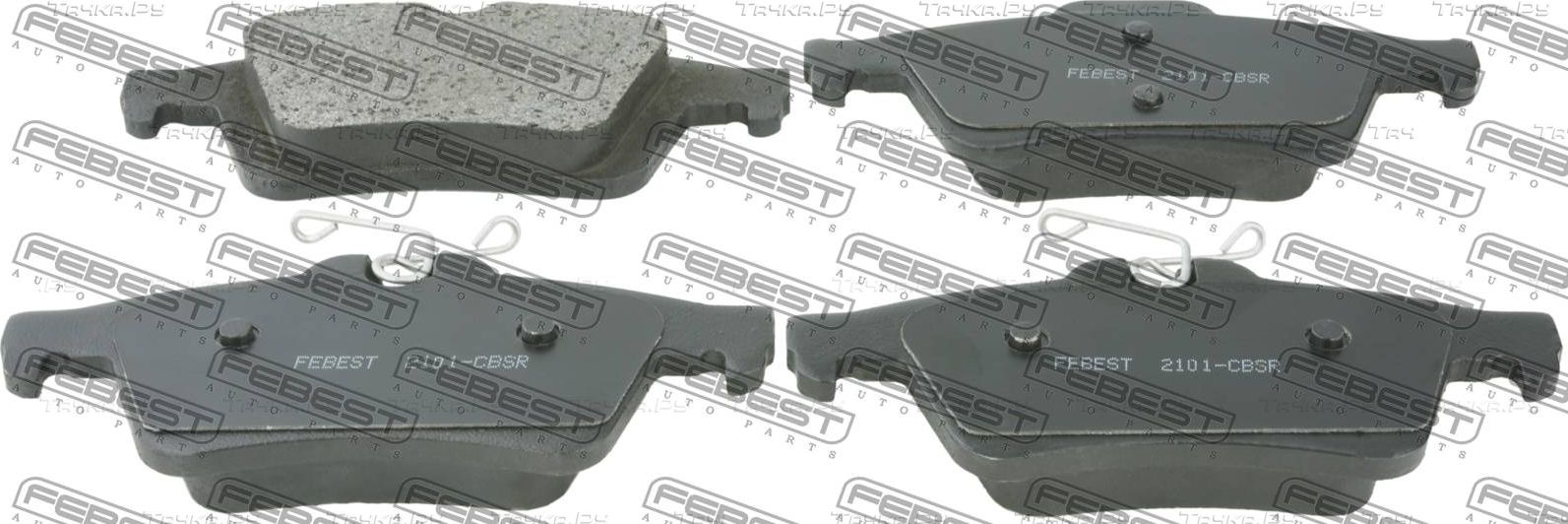 Тормозные колодки Febest задние для Volvo V50 I 2004-2012. Артикул 2101-CBSR