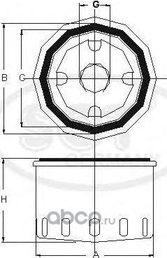 Масляный фильтр SCT-Germany. Артикул SM 5770