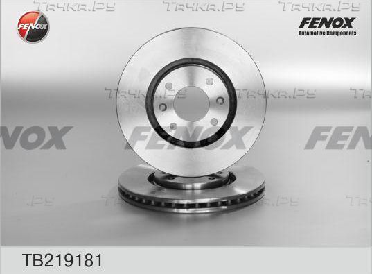 Тормозной диск Fenox передний для Citroen C4 II 2009-2026. Артикул TB219181
