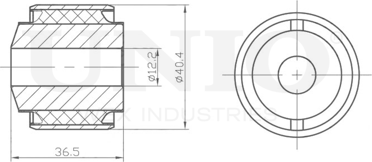 Сайлентблок реактивной тяги (Unio). Артикул RMP-20012