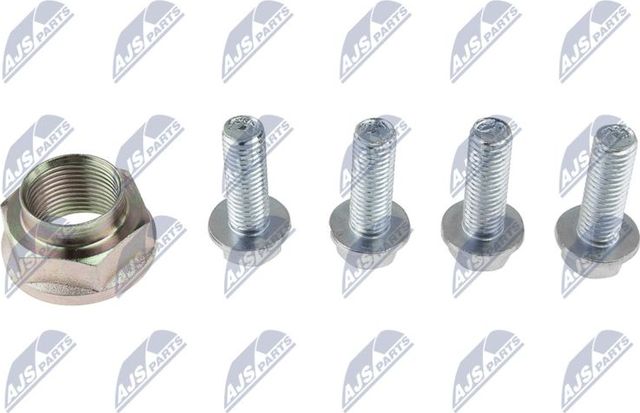 РЕМКОМПЛЕКТ СТУПИЦЫ (БОЛТЫ) ZESTAW DO NR: KLP-BM-016, ГАЙКА, 4 БОЛТА NTY. Артикул KLP-BM-016-Z