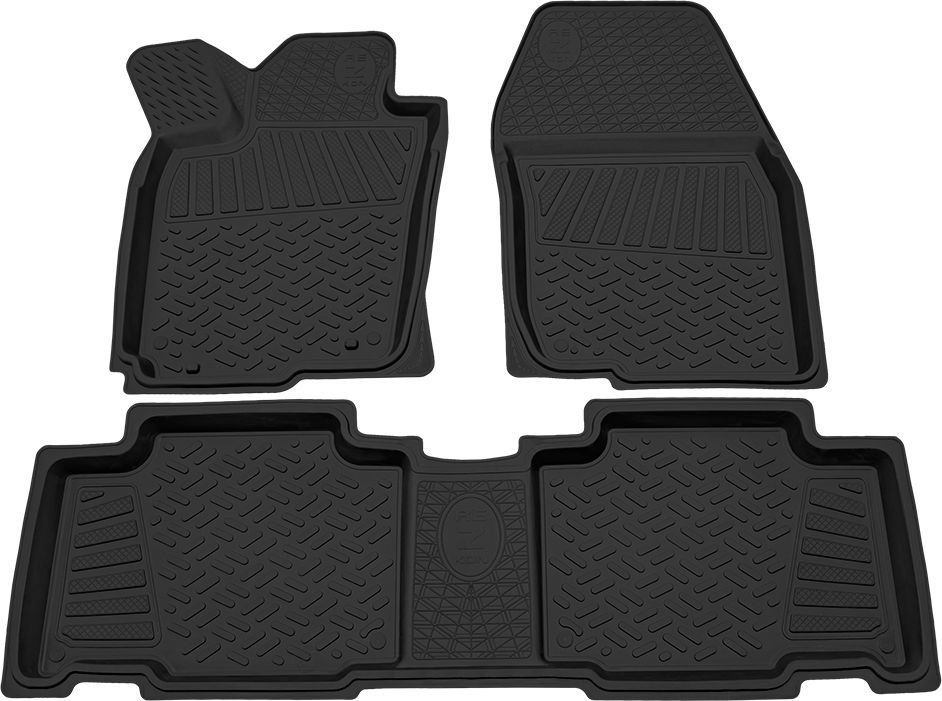 Коврики Rezkon резиновые для салона Toyota RAV4 IV 2013-2019. Артикул 1034035200
