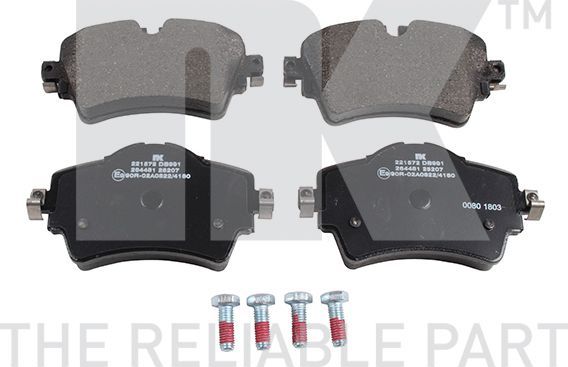 Тормозные колодки NK. Артикул 221572