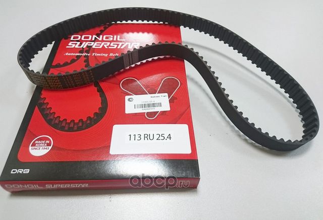 Ремень ГРМ Hyundai CARENS / CERATO 04MY(LD) /  COUPE(RD  XD) / GK / AVANTE XD /  H-1 / STAREX / GALL (Dongil) Dongil. Артикул 113ru25.4