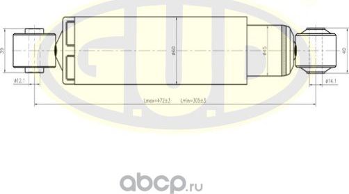 Амортизатор (G.u.d). Артикул GSA344456