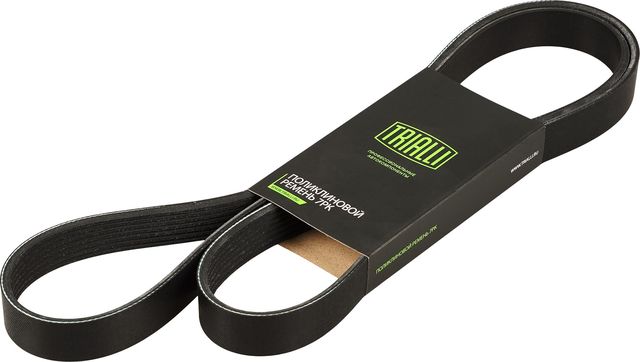 Приводной ремень поликлиновой Trialli (EPDM (Этилен-пропиленовый каучук)) для Renault Kadjar I 2015-2026. Артикул 7PK1570